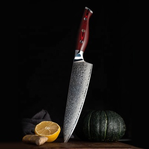 Cuchillo de chef de cocina de acero de Damasco personalizado al por mayor servicio OEM ODM con hoja afilada para uso profesional - Product Image 6