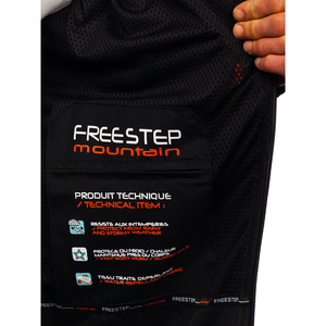 Veste matelassée à capuche pour homme Freestep Mountain, bleu marine, fermeture éclair imperméable, vêtements d'hiver sportifs, veste softshell - Product Image 6