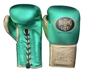 Pas de boxe pas de vie gants de boxe professionnels conception lacée rembourrage épais à 4 couches gants en peau de vache respirants évacuant l'humidité - Product Image 1