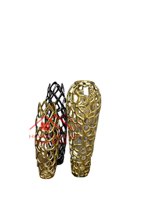 Florero de Piso de Aluminio Curvo con Acabado Plateado, Accesorio de Decoración para el Hogar, para Bodas, Disponible al por Mayor - Product Image 4