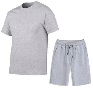 Conjunto informal de calle de verano para hombre, venta al por mayor, conjunto de dos piezas con pantalones cortos estampados y camisetas de secado rápido y transpirable - Product Image 2