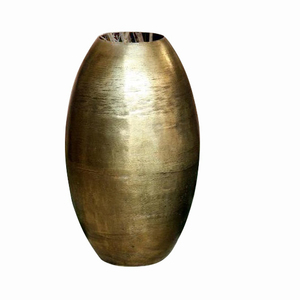 Maceta de Metal con Acabado Dorado, Diseño Moderno, para Decoración de Bodas y Fiestas, Florero Decorativo de Aluminio - Product Image 2