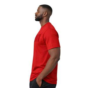 T-shirt en chenille rouge vif de la fraternité Kappa Alpha Psi, taille réelle, coton premium, lettres grecques brodées, vêtements - Product Image 3