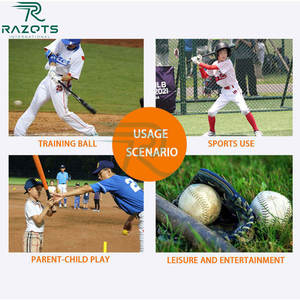 Accessoires d'entraînement de baseball professionnels personnalisés Razorts Balle de baseball de 9 pouces Balles de baseball en cuir personnalisées - Product Image 3