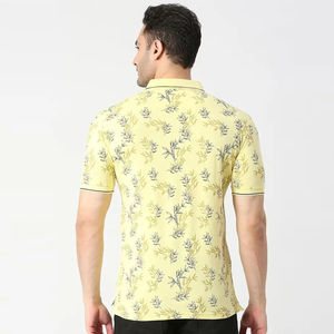 Polo à carreaux imprimé uni unisexe de couleur personnalisée pour entraînement sportif décontracté de grande taille à manches courtes vente en gros - Product Image 4