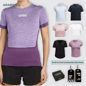Arabella 2026 Ropa Deportiva <span class=keywords><strong>Mujer</strong></span> Talla Grande Secado Rápido Transpirable Ecológica Sostenible Camiseta Deportiva para Correr - Product Image 1