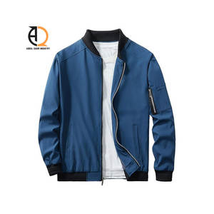 Bomber Jacket Plain Satin College Varsity Jacket Hombres Muestra disponible - Product Image 1