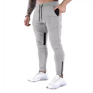 กางเกงวอร์ม BD-Summer สำหรับผู้ชายกางเกงวอร์มลำลองกางเกงวิ่งแบบหน้าแบนมีเชือกรูดปิดป้องกันรอยยับรัดรูป - Product Image 1