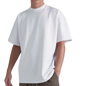 Camiseta Personalizada para Hombre, de Hombros Caídos, Gruesa, Extra Grande, 100% Algodón, Sólida, Transpirable, con Logotipo Personalizado Impreso en Serigrafía - Product Image 6