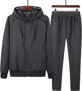 <b>Men</b> Jogging Wear with <b>Long</b> <b>Sleeve</b> <b>Top</b> <b>Men</b> Two-piece Suit Elastic Waist Pants <b>Men's</b> Gradient Contrast Color Tracksuit Set - Product Image 2
