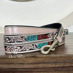 Correa de Cuero Vacuno Hecha a Mano para Perros, Correa de Cuero Vacuno para Entrenamiento y Paseo para Perros Medianos y Grandes, Suministros para Mascotas, Correas Resistentes para Perros - Product Image 1