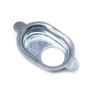 Серебристо-металлическая глубокая вытяжка, оцинкованная сталь, зажим, оборудование для точного монтажа, строительное электротехническое оборудование - Product Image 3