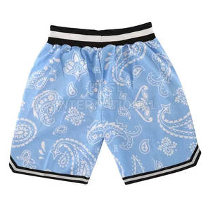 Novedad de 2022, pantalones cortos transpirables de malla de tiro bajo para hombre, cintura elástica de secado rápido, patrón sólido, estilo Hip Hop, estambre liso teñido - Product Image 2