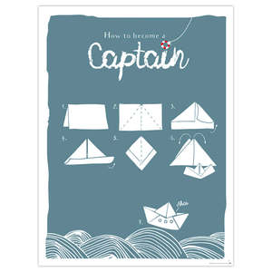 Cómo convertirse en un capitán, impresión artística en papel duradero - Product Image 2