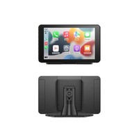 Caméra de tableau de bord intelligente D773-CC 7 pouces IPS avec CarPlay sans fil, Android Auto, WIFI, commande vocale, caméra de recul