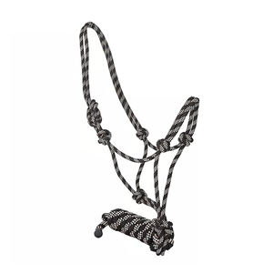 Venta caliente de calidad superior de cuero real caballo Headcollar Halter sintético equipo de equitación - Product Image 2