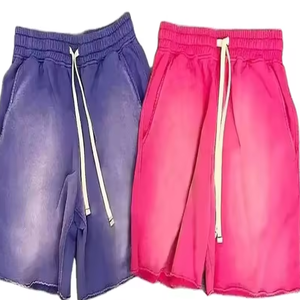 Pantalones cortos de entrenamiento informales de algodón 100% para hombre con patrón de leopardo, ajuste holgado para deportes al aire libre y fitness - Product Image 2