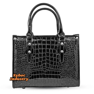 Sac à main en cuir pour étudiants pour conférences Nouveau style texture crocodile Sac à bandoulière en cuir pour femmes Exotic Purse Ladies - Product Image 2