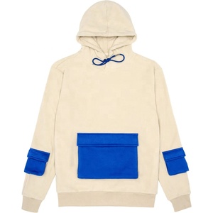 Oem Sweatshirts à capuche personnalisés pour hommes Streetwear Sweat-shirt d'hiver en polaire avec poches de couleur avec impression du logo Sweats à capuche pour hommes de grande taille - Product Image 4