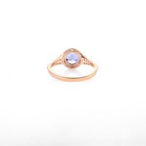 คอลเลกชันล่าสุดของคอลเลกชันงานแฮนด์เมดแหวน100% หมั้นหมายและเพชร tanzanite เครื่องประดับเพชรรัศมีหมั้น18K แข็งโรสโกลด์ - Product Image 5