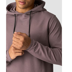 Sweats à capuche d'hiver pour hommes respirants à séchage rapide à bas prix meilleure vente de sweats à capuche thermiques pour hommes vierges unis de qualité supérieure - Product Image 4
