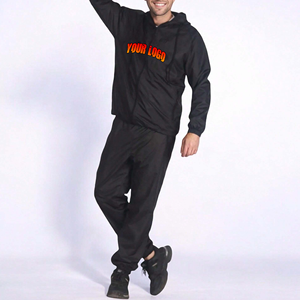 Haute Qualité Noir Coupe-Vent Survêtements Unisexe Jogger Ensembles Léger Imprimé 100% Coton Coupe-Vent Respirant Gym Sweat - Product Image 1