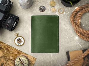 Funda para pasaporte de viaje, Cartera de cuero personalizada, funda para tarjeta, 2017 - Product Image 3