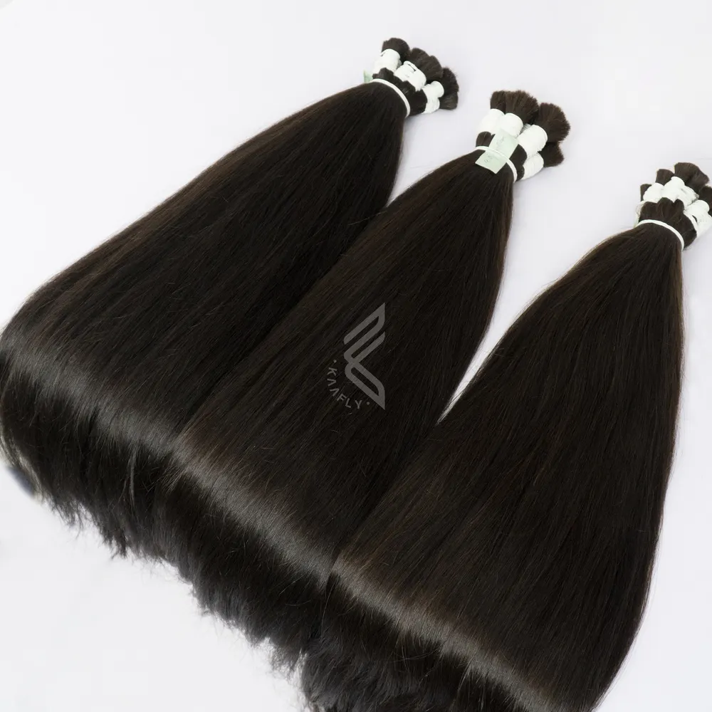 Unprocessed Virgin Human Hair Bundles Raw Mink Virgin Human Hair Bundles Bulk For Stylist