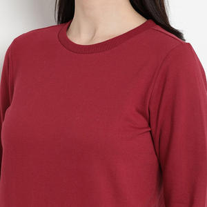 Sweat-shirt décontracté pour femme 2024, en molleton respirant, 100% coton, col rond, automne-hiver, nouveau design, doublé - Product Image 4