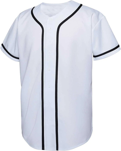 Maillot de baseball unisexe personnalisé en maille respirante imprimé par sublimation, col en V brodé pour adultes, vente en gros - Product Image 4
