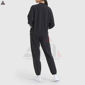 Pakistan fabricant survêtement pour femmes nouvelle dernière conception femmes survêtement 100% coton couleur unie femmes survêtements - Product Image 2