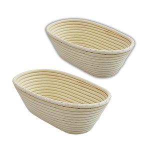 Eco-Friendly Handmade Natural Wicker Oval Rattan <b>BREAD</b> PROOFING <b>BASKET</b> Dough <b>Basket</b> From Vietnam Ideal for Rustic Artisan Loaves - Product Image 1