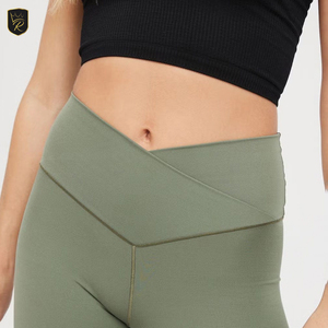 Solid Color Women Flare Yoga <b>Pants</b> Breathable High Waist Athletic Wear For Exercise Training <b>Dance</b> And Daily Activities - Product Image 5