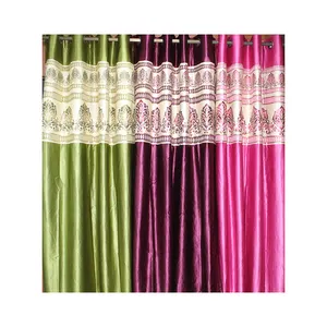 Hot Bán Hoa In Vibrant Đa Hai Lớp Phòng Khách Trang Trí Rèm Cửa Bán Buôn - Product Image 1