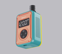 Bicycle Cordless Brushless DC 130PSI 7L/min Digital Tire Inflator Portable Electric Air Compressor Auto-Stop Cool-Touch Road