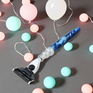 Rasoir de sécurité pour hommes, outil de rasage à cartouche perlée en métal et laiton durables - Product Image 6