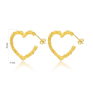 Boucles d'oreilles clous en argent sterling 925 plaqué or 22 carats, design simple, fabrication artisanale turque, vente en gros - Product Image 4