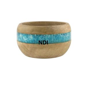 Vajilla de restaurante, cuencos para servir, cuenco de madera de mango, diseño hecho a mano, ensalada de frutas, mezcla y servicio, cuenco de madera - Product Image 6