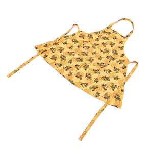 Delantal con logotipo personalizado de algodón y lino para restaurante, cafeterías, limpieza de Chef, delantales personalizados de cocina con bolsillo para barbería, herramienta de jardín - Product Image 6