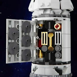 For Lego Moc 1:8 & 1:72 Scale <b>Building</b> <b>Blocks</b> <b>Sets</b> Creative DIY Assemble Plastic Cohete Despegue Toy Accessories - Product Image 4