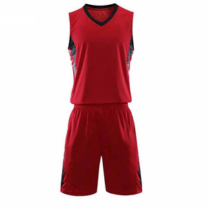 Ensembles d'uniformes de basket-ball rouge de haute qualité Meilleure conception Demi-manche Confortable et respirant - Product Image 4