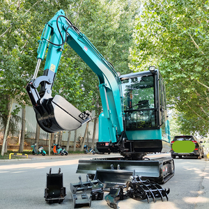 Excavadora de 3.5 Toneladas EPA, Mini Excavadora con Motor Kubota, Excavadora de 1 y 2 Toneladas, Precios de Máquinas Excavadoras Pequeñas para Granja - Product Image 1