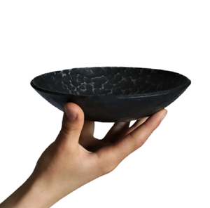 Bol d'anniversaire en fer martelé, gros loquet, tous les bijoux, plat forgé à la main, cadeau de noël, métal décoratif texturé - Product Image 1