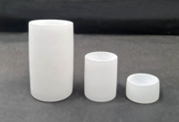 Support de bougie cylindrique en albâtre blanc fait main pour décoration intérieure, pot à cire avec couvercle et base, porte-bougie votif et porte-bougie chauffe-plat Palo