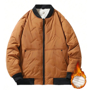 2025 New Arrivals Wholesale <b>Men</b> Bomber Winter <b>Jacket</b> Youth Casual Wear Customized Logo Bomber <b>Jacket</b> for <b>Men</b> - Product Image 4