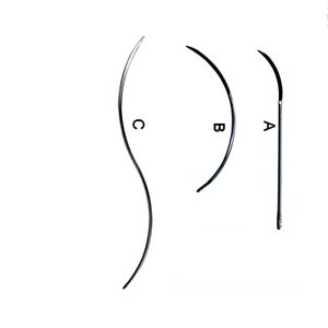 เข็มเย็บแผลสัตวแพทย์แบบใช้ซ้ำได้ ขนาดใหญ่ รูปทรง 'S' ทำจากสแตนเลส คุณภาพสูง พร้อมกระบอกฉีดยา สีเงิน ได้รับการรับรองมาตรฐาน CE และ ISO - Product Image 6