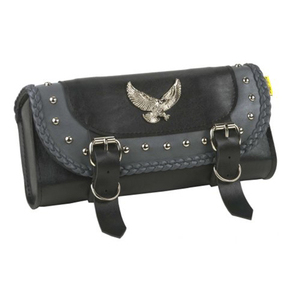 HMB-3070A PU CUIR OUTILS FOURCHE SACS MOTO SALLE SALLE OUTILS VOYAGE PANNIER SAC - Product Image 2