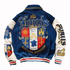 เสื้อแจ็คเก็ตวาร์ซิตี้แบบคอตั้งผ้าวูลสั่งทำพิเศษ สไตล์ไฮสตรีท เป็นมิตรต่อสิ่งแวดล้อม ระบายอากาศได้ดี พร้อมป้ายปักแบบส่วนตัว มีจำนวนสั่งขั้นต่ำน้อย - Product Image 4