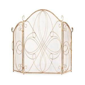 Pantalla contra incendios de metal duradera Protección contra chispas resistente al calor Diseño elegante Ideal para chimeneas y estufas de leña - Product Image 1