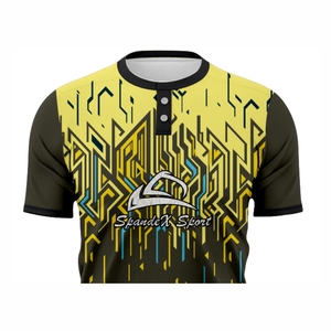 Custom <b>Button</b> <b>Up</b> Youth Baseball Jersey Set with Sublimated Softball Team Shirt with Embroidered Logo for stitching - Product Image 3